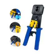 (店+)《現貨》網路壓接鉗 壓接鉗 RJ45 RJ11 網路線 電話線 水晶頭 穿透式 非穿透式 通孔鉗 網路線接頭