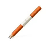 【Faber-Castell】Graf von Faber-Castell 繩紋鉛筆3入-紅柿子(原廠正貨)