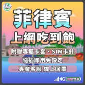 ✈️飛網世界 菲律賓上網卡 長灘島 巴拉望 宿霧 馬尼拉 網卡 網路卡 4G 吃到飽