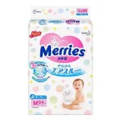 【小如的店】好市多線上代購~日本 MERRIES 妙而舒 金緻柔點透氣紙尿布/紙尿褲M號(64片*4包*2箱)