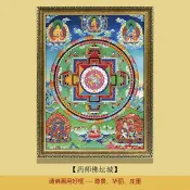 協貿國際日用品生活3館 佛畫唐卡藥師佛壇城禪意禪室客廳書房餐廳藥店診所醫院裝飾掛畫
