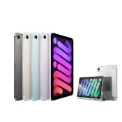 Apple 蘋果 第七代 iPad mini 8.3 吋 128G WiFi+高透光滿版保護貼+三折休眠防摔殼超值組