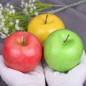 仿真紅青蘋果模型泡沫假水果蔬菜道具早教幼兒園玩具拍攝裝飾擺件fandg