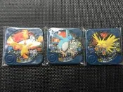 神奇寶貝 Tretta Z3彈 三星 火焰鳥/急凍鳥/閃電鳥 強力火/冰/電系攻擊 第四回合召喚洛奇亞輔攻 (三張合售)