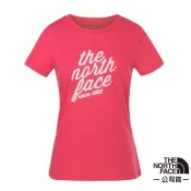  【北臉 The North Face】女 柔軟舒適短袖快排衫 機能性吸濕排汗衣 運動圓領T恤 粉紅_3LBF
