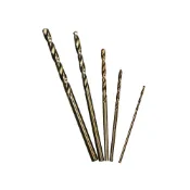(店+)【日創生活】不鏽鋼用 含鈷鑽頭 (1MM~3MM 5支入) {可鑽不鏽鋼 五金工具 鑽頭}