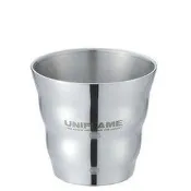 (登山樂)日本UNIFLAME SUS 雙層鋼波浪杯 270 ml # U666135