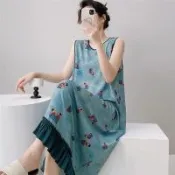 【韓國K.W.】韓國空運輕棉麻微辣女神高品質免穿搭洋裝(小香風/輕量涼感/洋裝/休閒/日系/通勤/渡假)