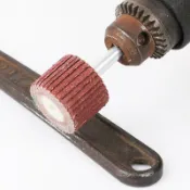 可換6柄帶柄砂布輪 25-40mm 百頁輪 砂紙磨頭 千頁輪 砂紙 活柄百葉磨頭 打磨 拋光 台灣現貨【3416-8】