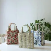 💸佛心價 買到賺到英國Cath Kidston陶瓷手提包花瓶復古輕奢高級感碎花擺件花插瑕疵e