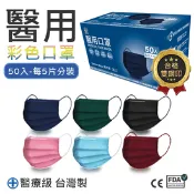 【生活市集】【旺昌】MIT雙鋼印醫用三層成人口罩(50片/盒) 平面口罩