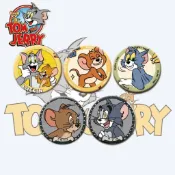 🧀Tom and Jerry🧀湯姆貓與傑利鼠 傑利鼠 衣服 週邊 貓和老鼠週邊吧唧湯姆和傑瑞徽章可愛精美背包掛飾配件送朋