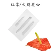 仿真英式翻糖黏土火鶴花心紋路矽膠模