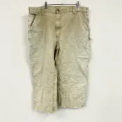 【DOKODEMO】Carhartt 油漆工褲，工作褲，拉鍊門襟，米色，W42 碼，古著。