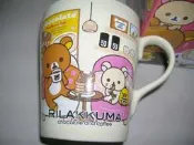 全新＊RILAKKUMA 拉拉熊（懶懶熊）馬克杯  附攪拌棒（服務生小雞）