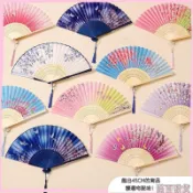 台灣發貨+統編🌸扇子古風折扇中國風漢服女旂袍舞蹈跳舞兒童學生夏日隨身折疊竹扇