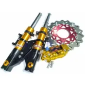 誠一機研 GJMS FF2前叉+FRANDO對四卡鉗+浮動碟盤 DRG158 龍 JET SR S ABS 三陽制動套餐