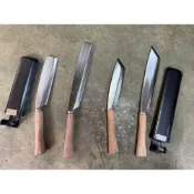 「工具家達人」 台灣製 🇹🇼 日式開山刀 平頭 尖頭 7寸 1尺 開山刀 直刀 露營 附刀銷 劈刀 砍刀 露營刀 柴刀