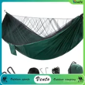 VENTO—新款蚊帳吊床防蚊戶外野營 露營速開多用軍綠吊床加長290*140 PGRY