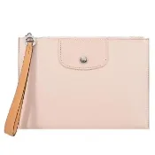 【LONGCHAMP】LE PLIAGE CITY系列PVC帆布手拿包(裸粉)