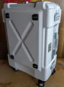 NO:3417#LEGEND WALKER6302鋁框密碼鎖輕量 行李箱（白色）