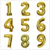  ⚡ 臺南出貨 ⚡40寸金色巨型數字氣球生日和周年紀念裝飾鋁箔