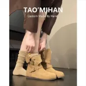 【💖新品6折💖】真皮短靴女2026春秋季新款內增高小個子棕色馬丁靴美拉德靴子單靴