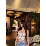POLKA DOT CORSET 短款波點緊身胸衣,胸部有襯墊