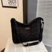 LGMY~包包休閒韓版新款時尚大容量單肩斜挎餃子包立體百搭通勤女包
