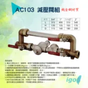 〈附發票〉 台製 ACHEN AC103 減壓閥組 鉋金銅  減壓閥  大樓減壓閥  青銅砲金銅 降壓閥組