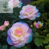 青禾園藝（稀有七彩玫瑰種子）【稀有品種】玫瑰花 濃香型四季開花高貴玫瑰花苗盆栽花卉室內外觀花月季種子