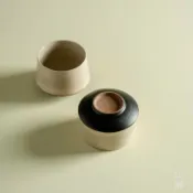 全球選品1館 生活百貨 粗陶日式半手工茶杯家用仿古泡茶杯高腳主人杯聞香杯手握杯喝茶杯