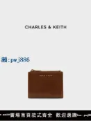 雲上精品百貨 【物美價廉】[包店專享]CHARLES&KEITH簡約卡包CK6-10680907短款拉鏈零錢包夏