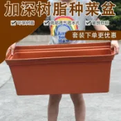 協貿國際日用品生活3館 草莓盆栽專用盆長方形花盆長條型陽臺專用塑料大號耐用托盤大