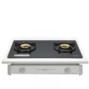 (店+)【林內】歐化雙口玻璃嵌入爐RBTS-227GC(B)瓦斯爐天然氣RBTS-227GC(B)_NG1 基本安裝