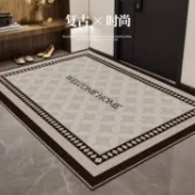 客製化 入戶門地墊入戶門墊門口進門腳墊地毯新款家用大門墊子高級感