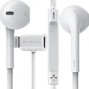 【Bill Case】GaN n Roses 天籟T型 20W同步快充Lightning專用入耳線控耳機(靚白 128公分)