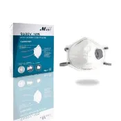 【淨舒式】Makrite｜N95_NIOSH認證防護口罩｜10片/盒｜杯型｜氣閥款｜9600V-N95(N95口罩)