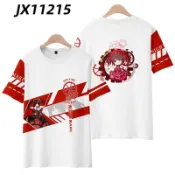 🏵️DATE A LIVE🏵️約會大作戰 時崎狂三 週邊 約會大作戰短袖T恤印象二次元cos衣服動漫週邊青少年時崎狂三痛