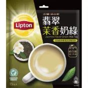 (店+)【立頓】立頓 絕品醇翡翠茉香奶綠奶茶-19gx15入/袋(奶茶粉/量販包/奶綠/飲品)