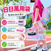 【HARU樂收袋】日日萬用百寶袋S / M / L, 透明/磨砂款可選｜SGS合格 收納袋 透明收納袋 立體收納袋