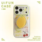INS Fruit Cherry Starfruit Lemon Holder Stand 磁性手機殼兼容 iPhone