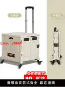 洋洋優品 【台灣公司 可開發票】買菜車小拉車便攜折疊購物車野餐推車家用拉桿車拉貨取快遞神器
