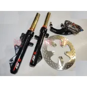 誠一機研 NCY前叉+BREMBO AK550 輻射對四卡鉗組+加大碟盤 四代勁戰 新勁戰 三代 五代戰 125 改裝