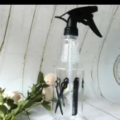 美髮噴剪刀塑膠透明噴水壺250ml小噴瓶髮廊理髮噴瓶 細噴霧器批