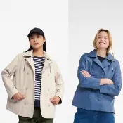 【AIGLE】女 GORE-TEX 防水透氣短版風衣｜AG-5P203(女外套 防水透氣外套 防風外套 Goretex 風衣)