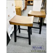 (店+)吧檯椅 工業風 刷舊 黑色 實木吧檯椅 高60公分 原木高腳椅 餐椅 吧台椅 中島椅 休閒椅 仿古吧檯椅