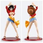 【買動漫】【紫色風鈴3】海賊王POP IRO 路飛 魯夫 女體 羅 舉手 女版盒裝 港版