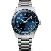 【LONGINES 浪琴】Spirit 先行者雙時區天文台認證機械錶-42mm(L3.812.4.93.6)