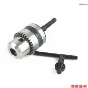 3/8”鑽夾頭帶1/4”快換六角柄 用於衝擊起子和扳手轉換為電鑽 普通轉換頭 顏色隨機出貨